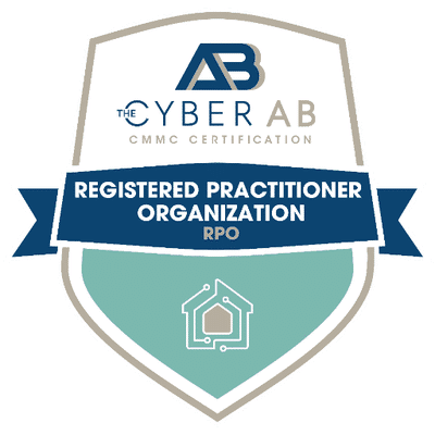 The Cyber AB CMMC Registered Practitioner Organization (RPO) badge, confirming Teal is an accredited organization authorized to provide CMMC consulting and advisory services to defense contractors.