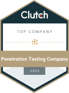 top clutch.co penetration testing company 2023 award