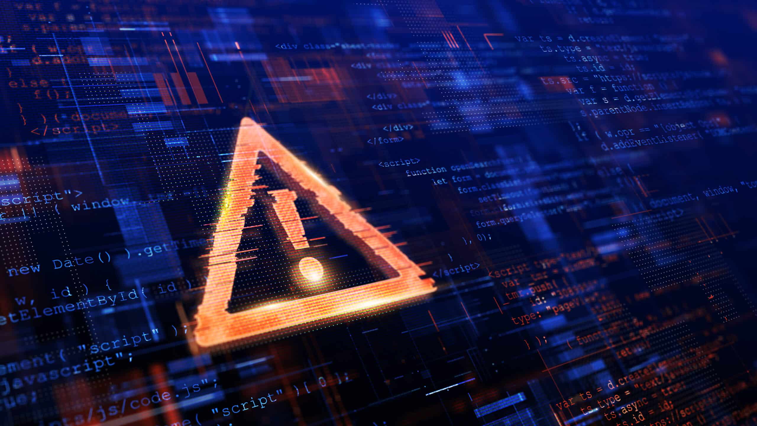 Computer Hacked, System Error, Virus, Cyber attack, Malware Concept.