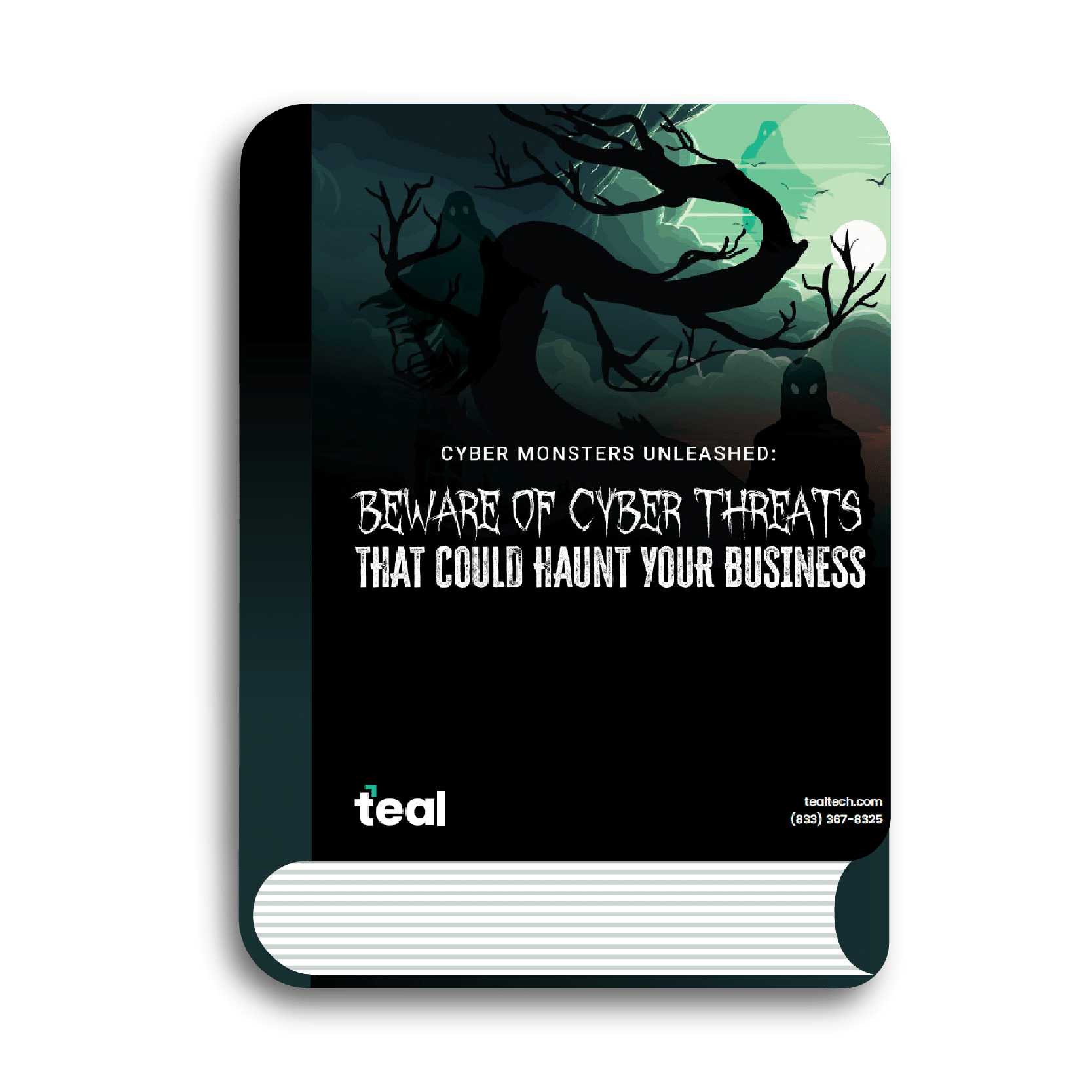 Cyber Threats That Could Haunt Your Business Ebook Mockup