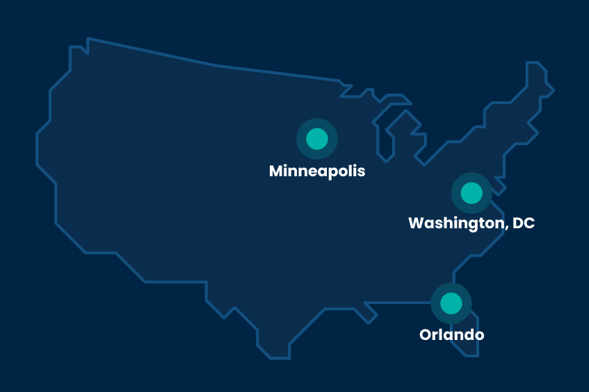 Service Locations US Map