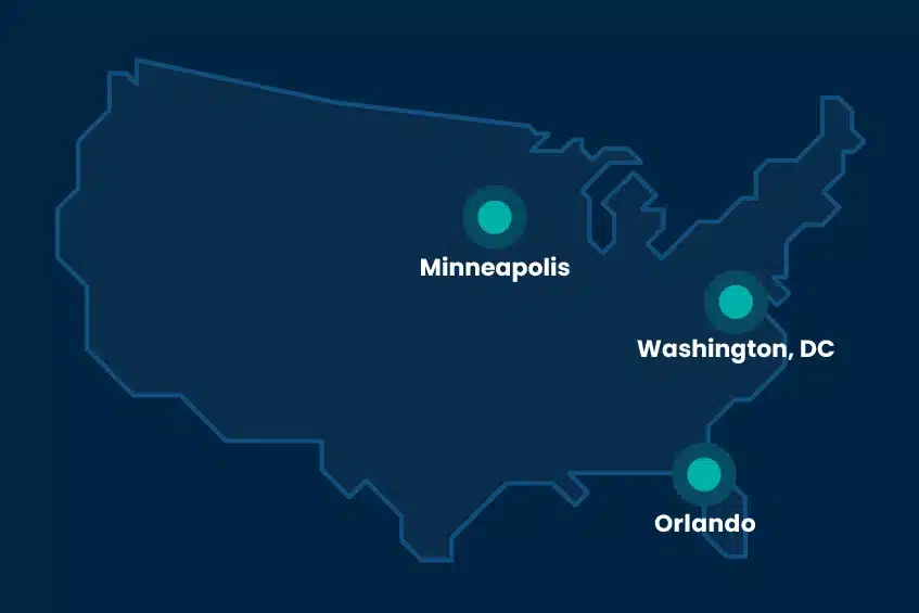 Service Locations US Map