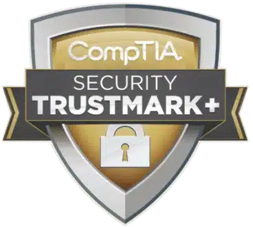 teal comptia security trustmark plus badge transparent